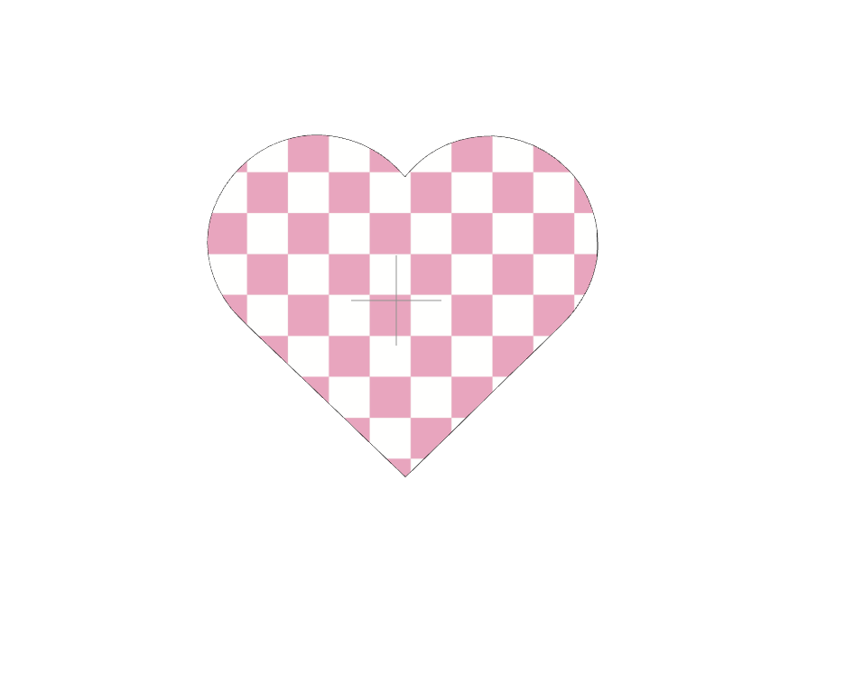 Pink Checkerboard Heart