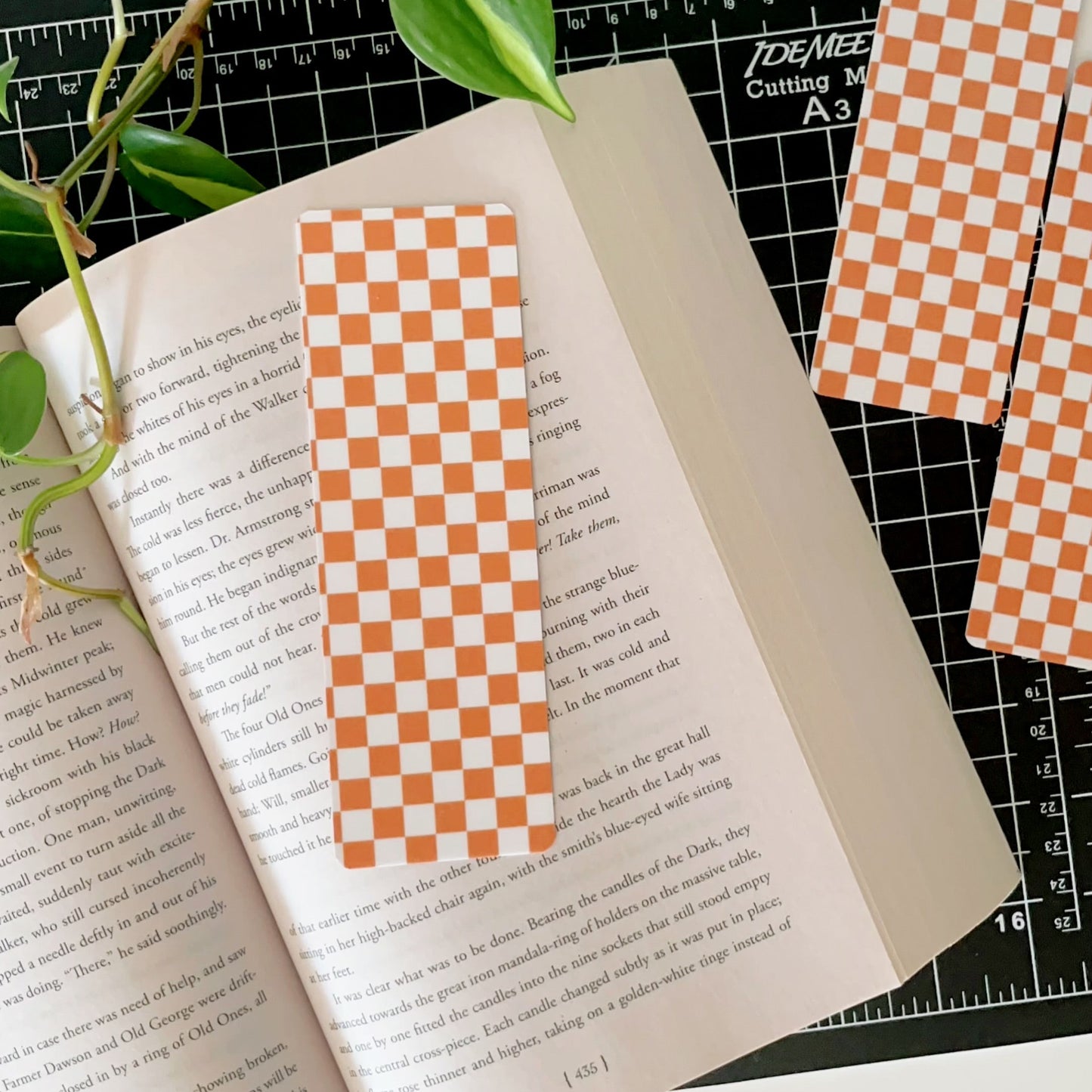 Orange checkerboard
