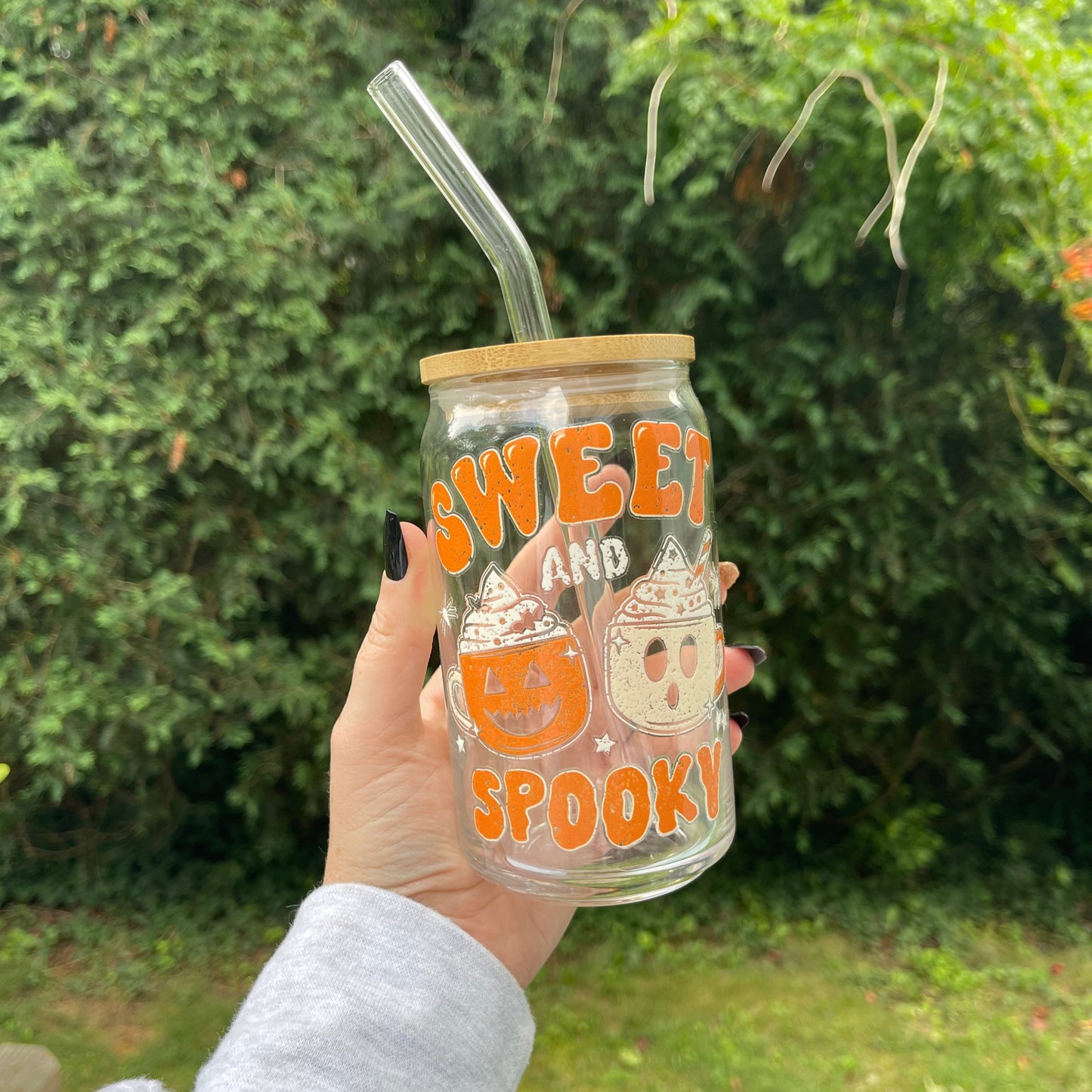 Sweet and Spooky Glass Cup