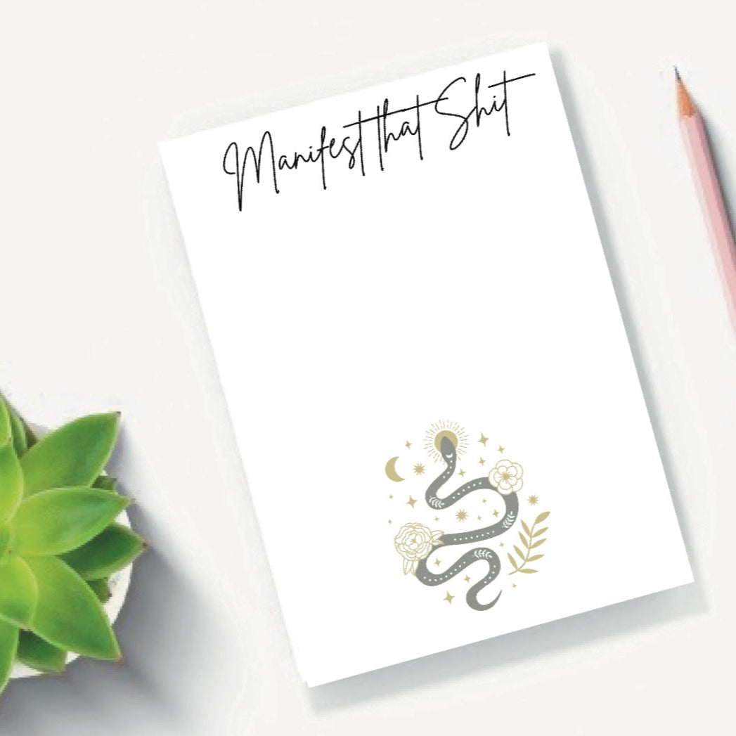 Manifest that shit notepad