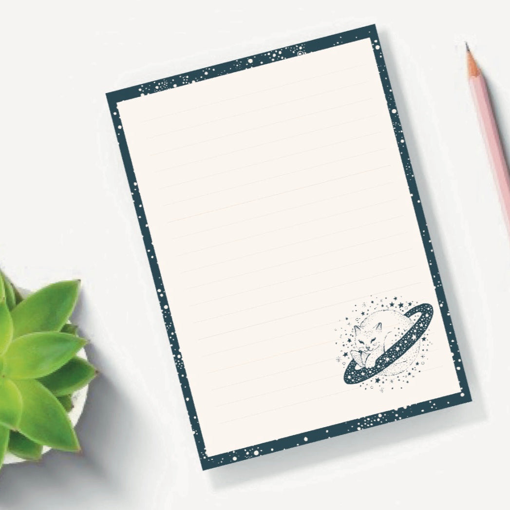 Galaxy cat notepad