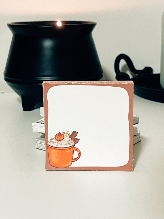 Pumpkin Latte notepad