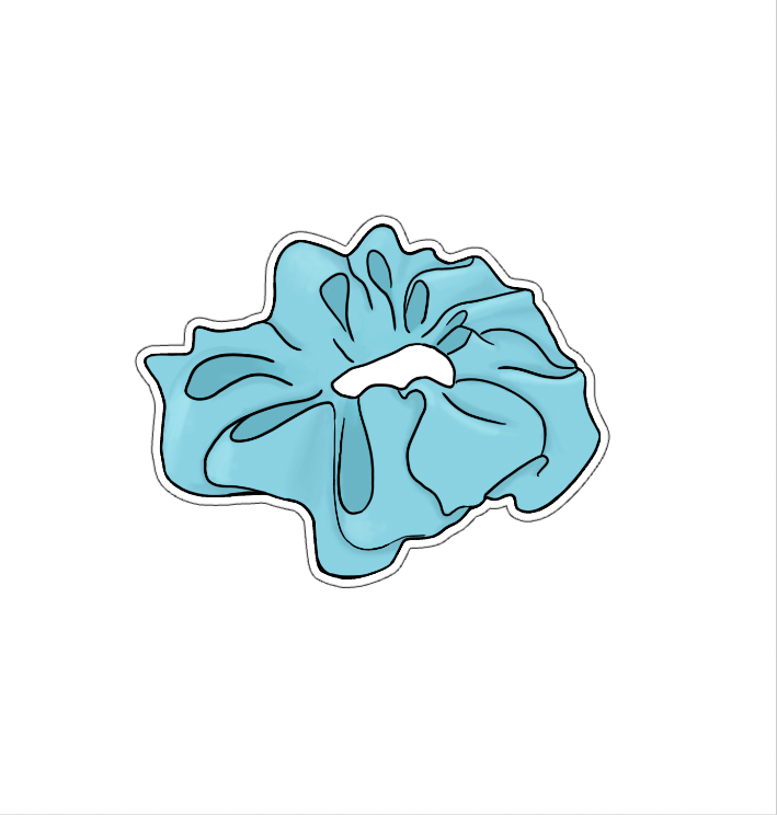 Blue Scrunchie