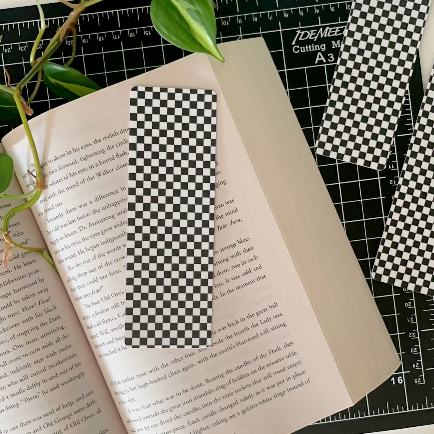 Black and white checkerboard