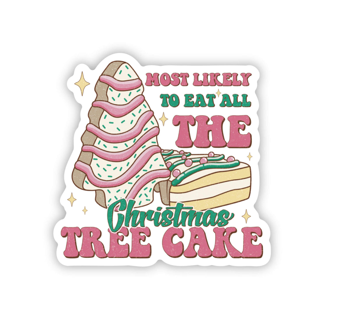 Most Likely to Eat All The Christmas Tree Cake