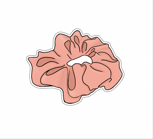 Coral Scrunchie
