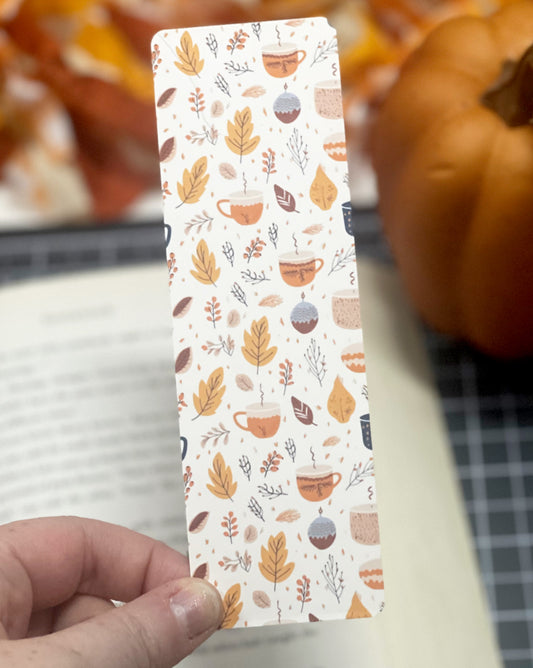 Leaves and Coffee Bookmark