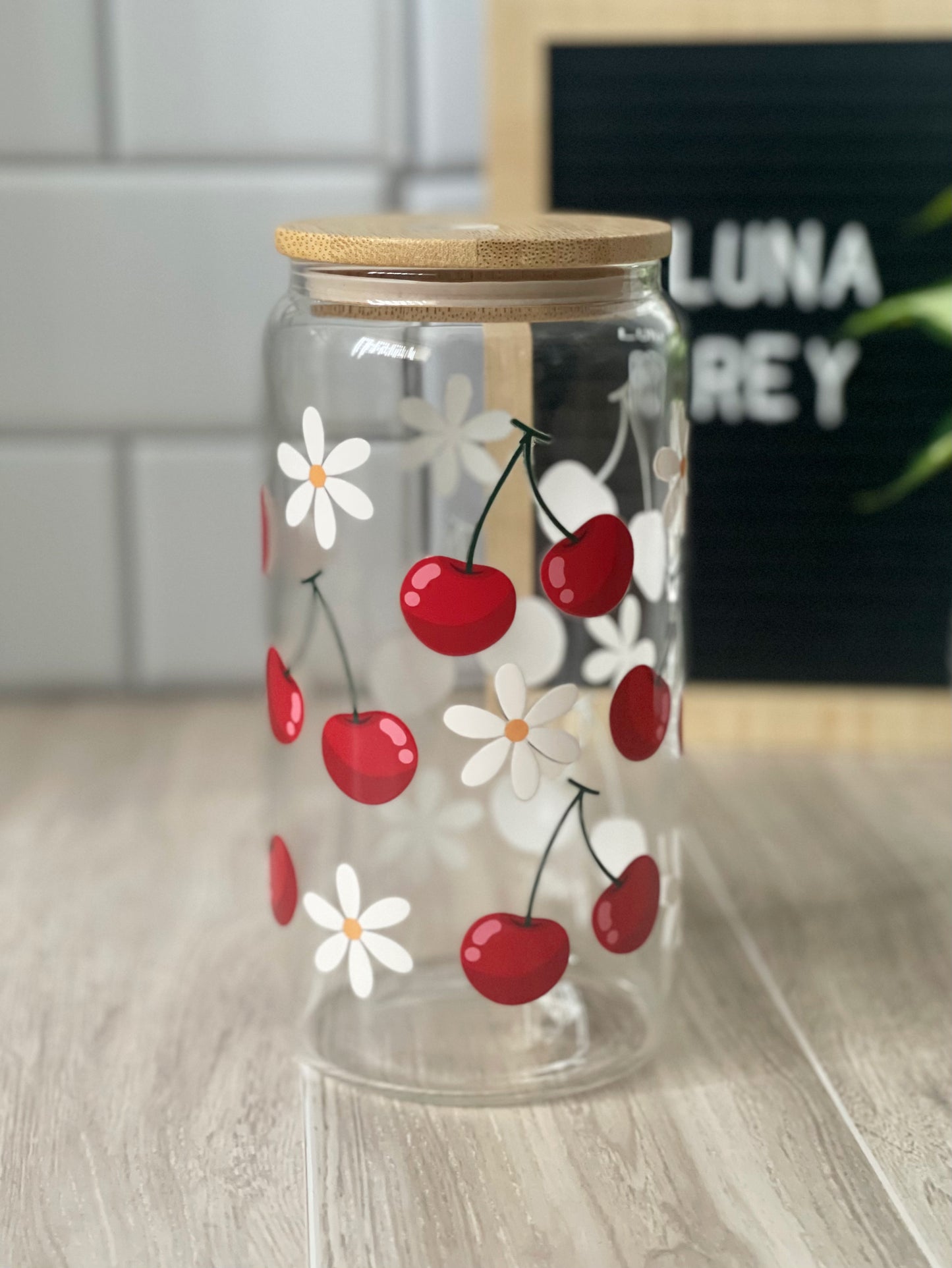 Cherry and Flowers