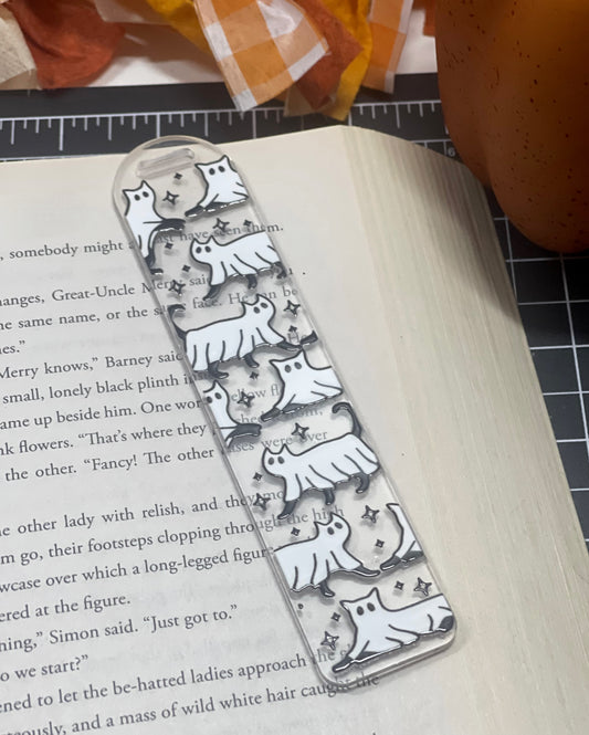 Ghost Cats Acrylic Bookmark