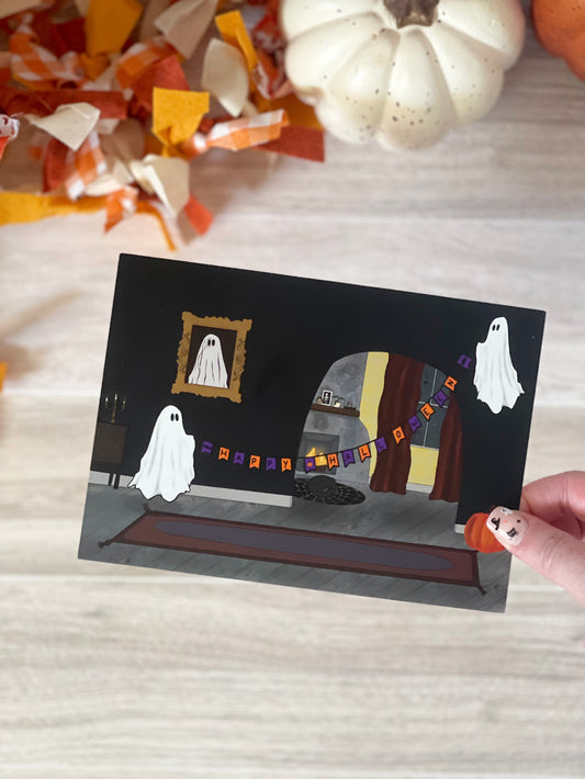 Ghostly Home art print
