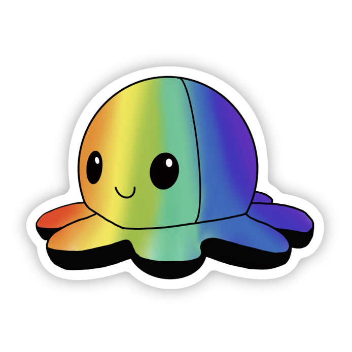 Happy octopus Vinyl sticker