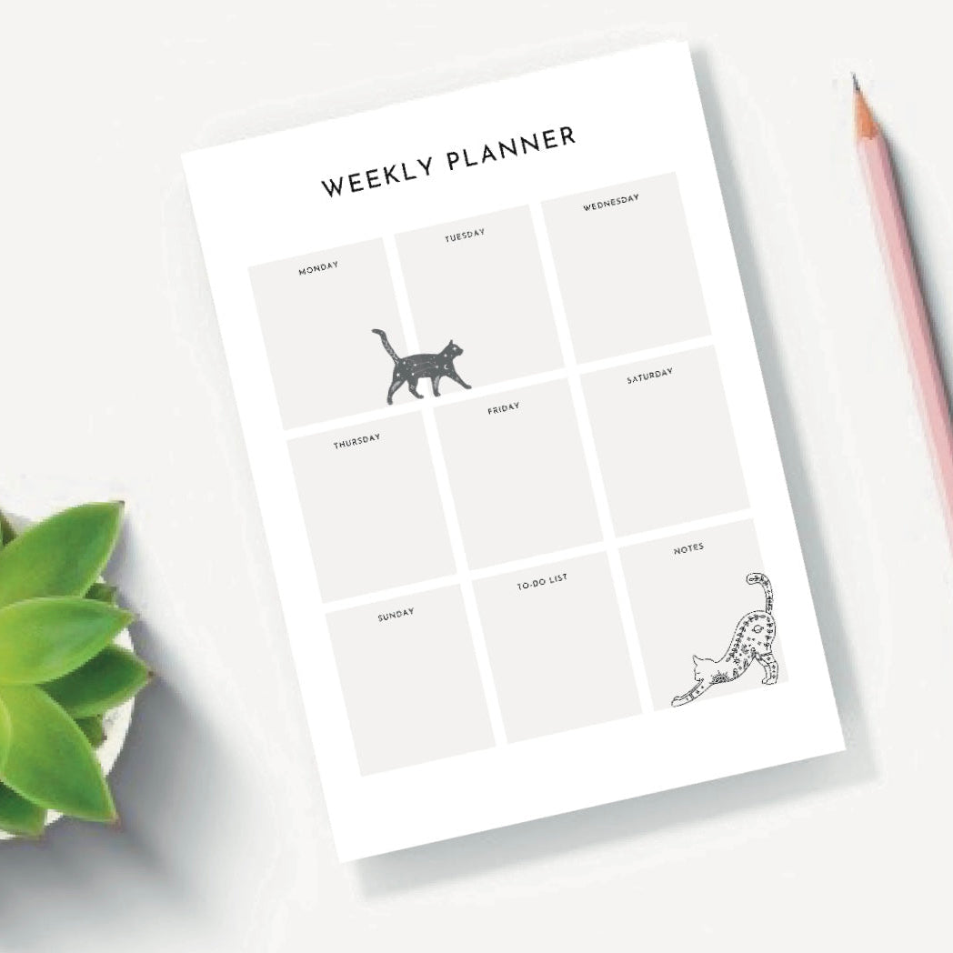 The Cats weekly planner