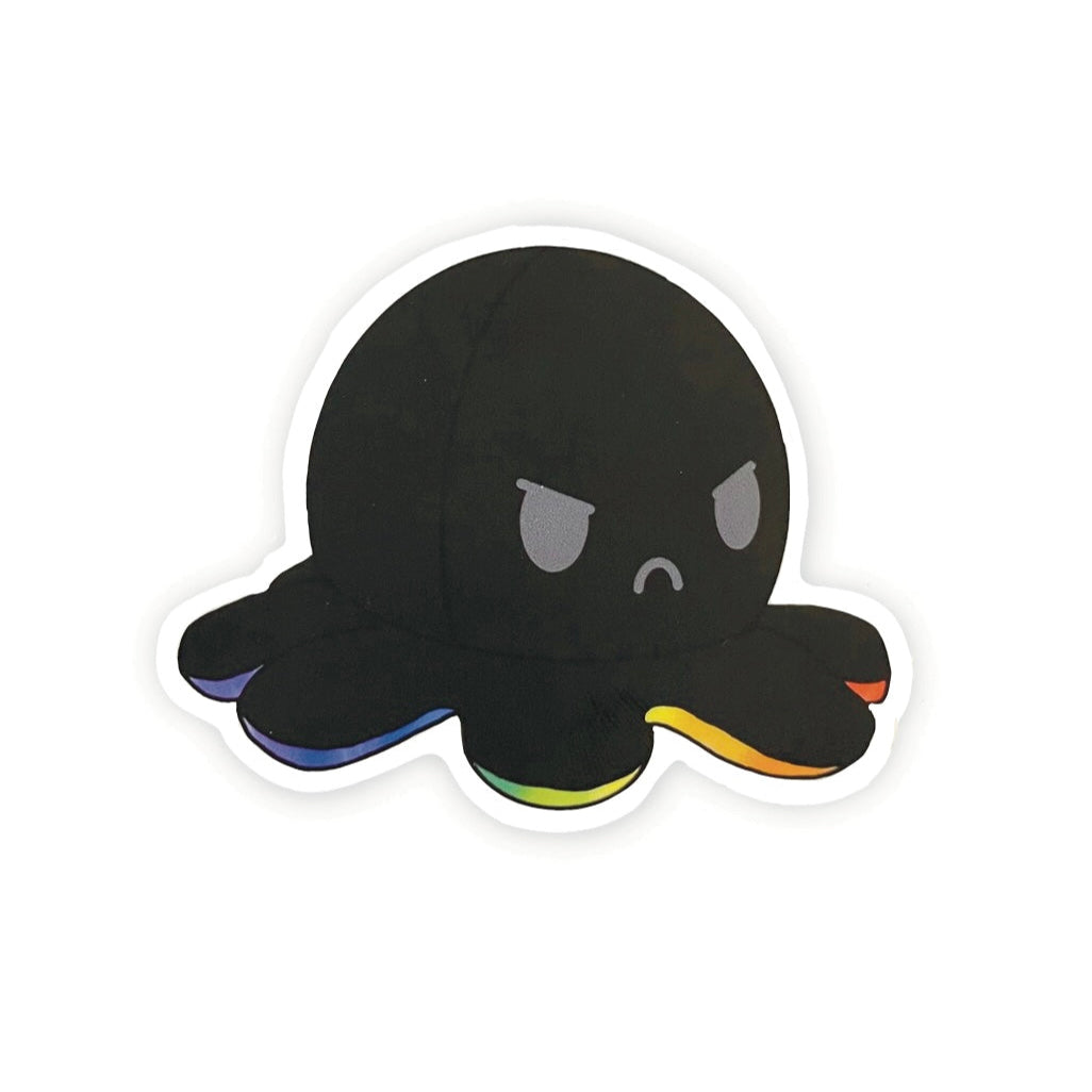 Grumpy octopus Vinyl sticker